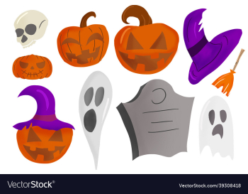 halloween stuff isolated halloween stuff isolated