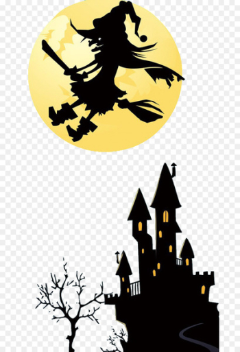 Halloween Wall decal Illustration - Halloween Witch Halloween Wall decal Illustration - Halloween Witch