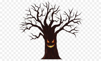 Halloween Wish Greeting card Clip art - Halloween Horror dead tree material 