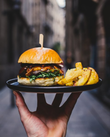 Hamburger And Fries Hamburger And Fries