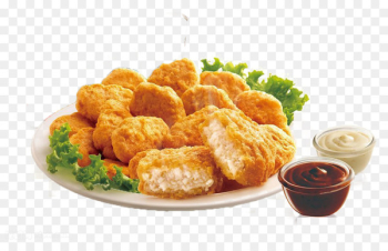 Hamburger Chicken nugget Fast food KFC - Chicken nuggets and dips 