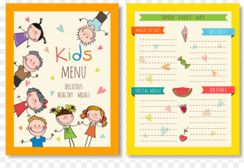Hamburger Drawing Kids meal Menu - Vector Children's menu Hamburger Drawing Kids meal Menu - Vector Children's menu