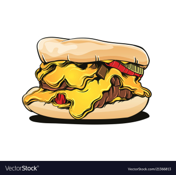 Hamburger vector image Hamburger vector image
