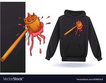 hammer on heart hoodie design