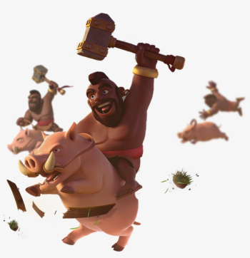 Hammer Time - Hog Rider Clash Royale Png - Free Transparent PNG ...