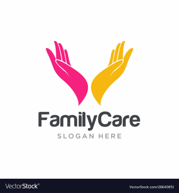 Hand care logo template hand care icon vector image Hand care logo template hand care icon vector image