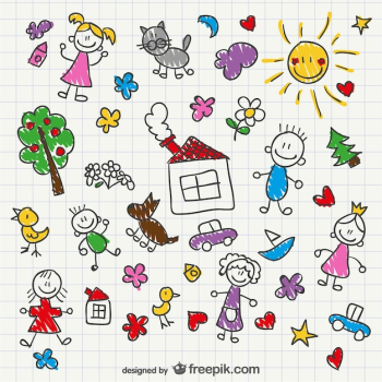 Hand drawing children style Hand drawing children style
