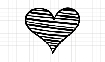 Hand drawing love svg file