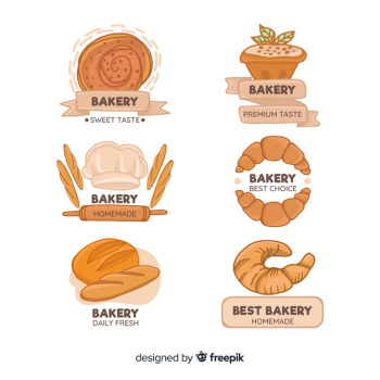Hand drawn bakery logos Hand drawn bakery logos