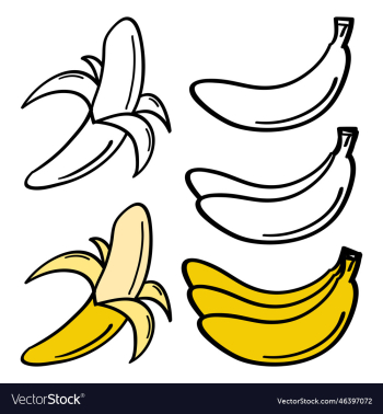 hand drawn banana icon hand drawn banana icon
