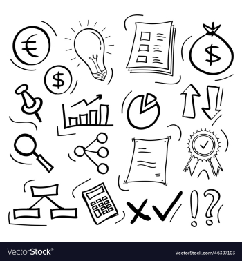hand drawn business concept icon hand drawn business concept icon