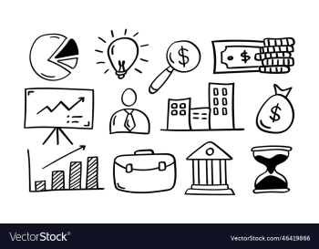 hand drawn business icon hand drawn business icon