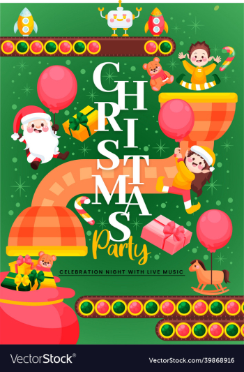 hand drawn christmas party flyer hand drawn christmas party flyer