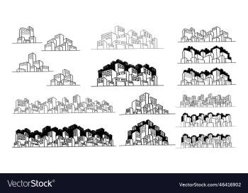 hand drawn cityscape hand drawn cityscape