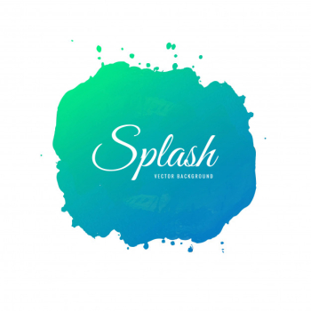 Hand drawn colorful soft watercolor splash vector Free Vector