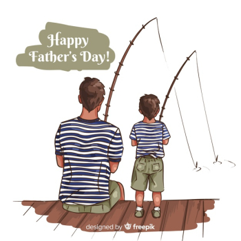 Hand drawn fathers day background Free Vector Hand drawn fathers day background Free Vector