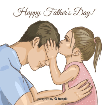 Hand drawn fathers day background Free Vector Hand drawn fathers day background Free Vector