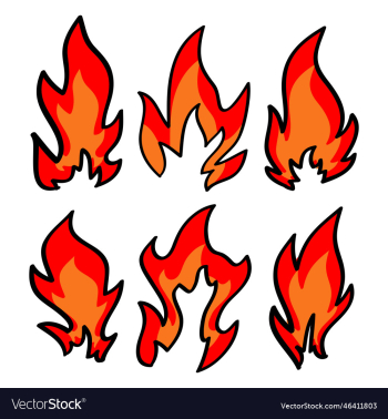 hand drawn fire icon hand drawn fire icon
