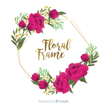 Hand drawn flower frame background Hand drawn flower frame background