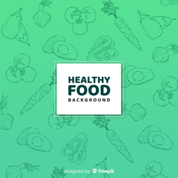 Hand drawn food background Hand drawn food background