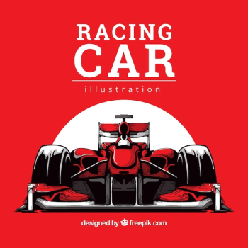 Hand drawn formula 1 racing car Hand drawn formula 1 racing car