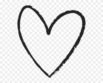 Hand Drawn Heart Rubber Stamp - Doodle Hand Drawn Heart Rubber Stamp - Doodle