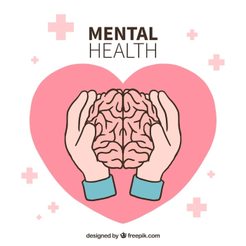 Hand drawn mental health concept Hand drawn mental health concept