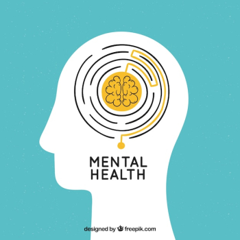 Hand drawn mental health concept Hand drawn mental health concept