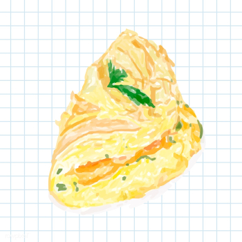 Hand drawn omelette watercolor style | Free stock vector - 393256 Hand drawn omelette watercolor style | Free stock vector - 393256