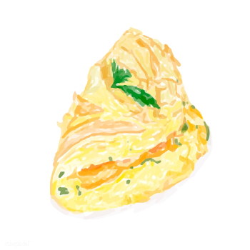Hand drawn omelette watercolor style | Free stock vector - 393272 Hand drawn omelette watercolor style | Free stock vector - 393272