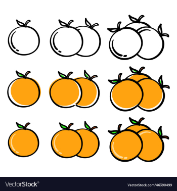 hand drawn orange hand drawn orange