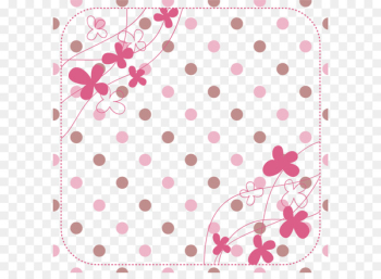 Hand drawn pink flower dots Hand drawn pink flower dots