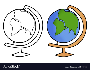 hand drawn teacher globe