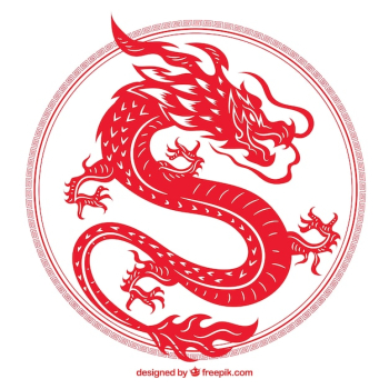 Hand drawn traditional chinese dragon Hand drawn traditional chinese dragon