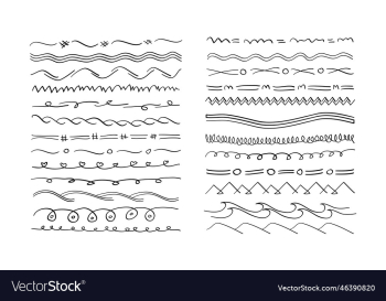 hand drawn underlines symbol hand drawn underlines symbol
