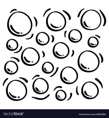 hand drawn water bubble icons hand drawn water bubble icons