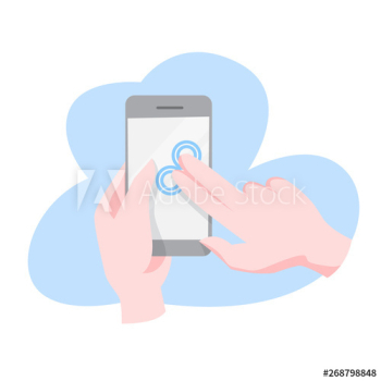 Hand gesture for mobile phone and digital tablet Hand gesture for mobile phone and digital tablet