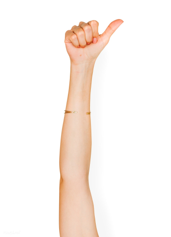 Hand gesture isolate on white background | Free stock psd mockup - 379557