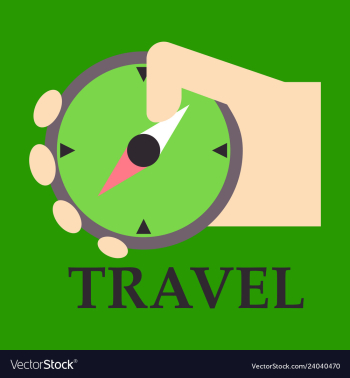 Hand holding a compass compass in hand hand holds vector image Hand holding a compass compass in hand hand holds vector image
