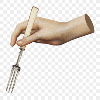 Hand holding bbq fork png | Free PNG - rawpixel