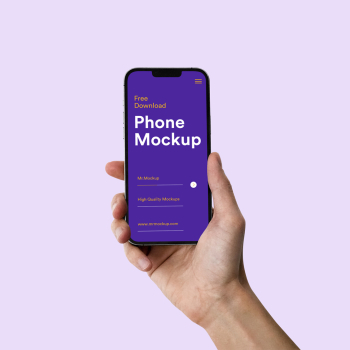 Hand Holding iPhone Mockup Hand Holding iPhone Mockup