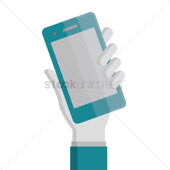 Hand holding mobile Hand holding mobile
