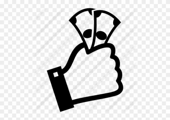 Hand Holding Money Bills - Hand Holding Money Icon Hand Holding Money Bills - Hand Holding Money Icon