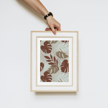 Hand holding picture frame mockup, | Free PSD Mockup - rawpixel