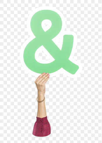 Hand holding png ampersand sign, | Free PNG - rawpixel Hand holding png ampersand sign, | Free PNG - rawpixel