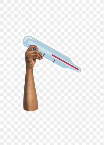 Hand holding png thermometer, transparent | Free PNG - rawpixel