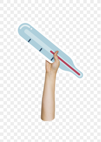 Hand holding png thermometer, transparent | Free PNG - rawpixel