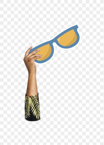 Hand holding sunglasses png, transparent | Free PNG - rawpixel