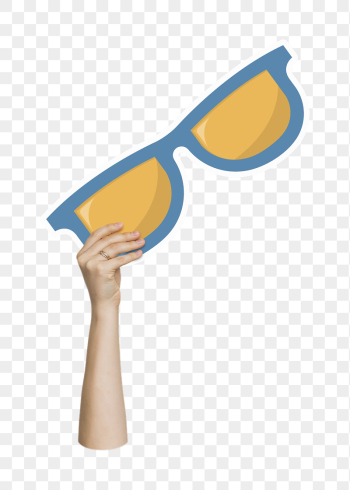 Hand holding sunglasses png, transparent | Free PNG - rawpixel