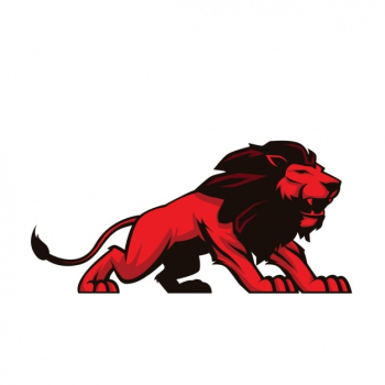 Hand painted lion design Hand painted lion design